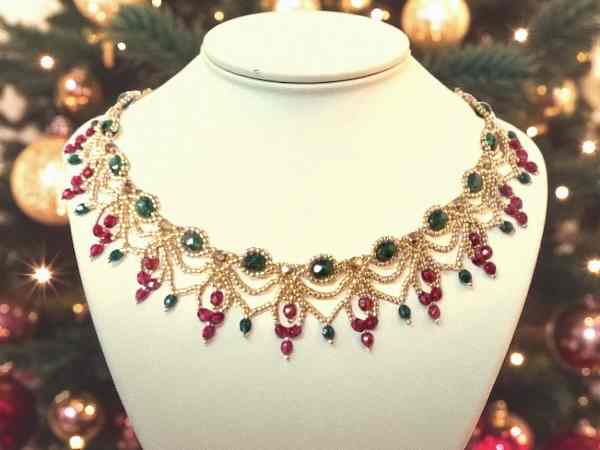 Christmas Cascade Necklace