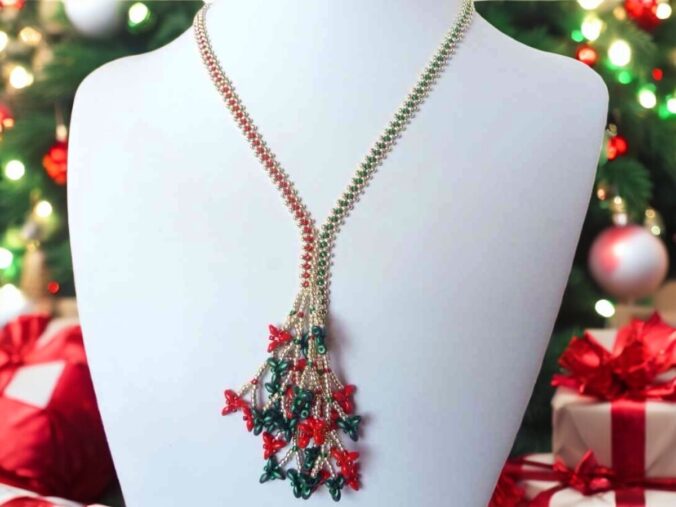 Christmas Coral Necklace