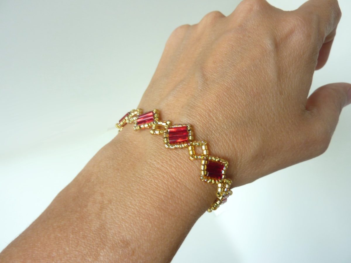 FREE beading pattern: Alexia Bracelet