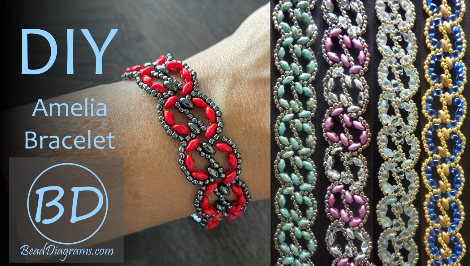 Free Beading Pattern for Amelia Bracelet