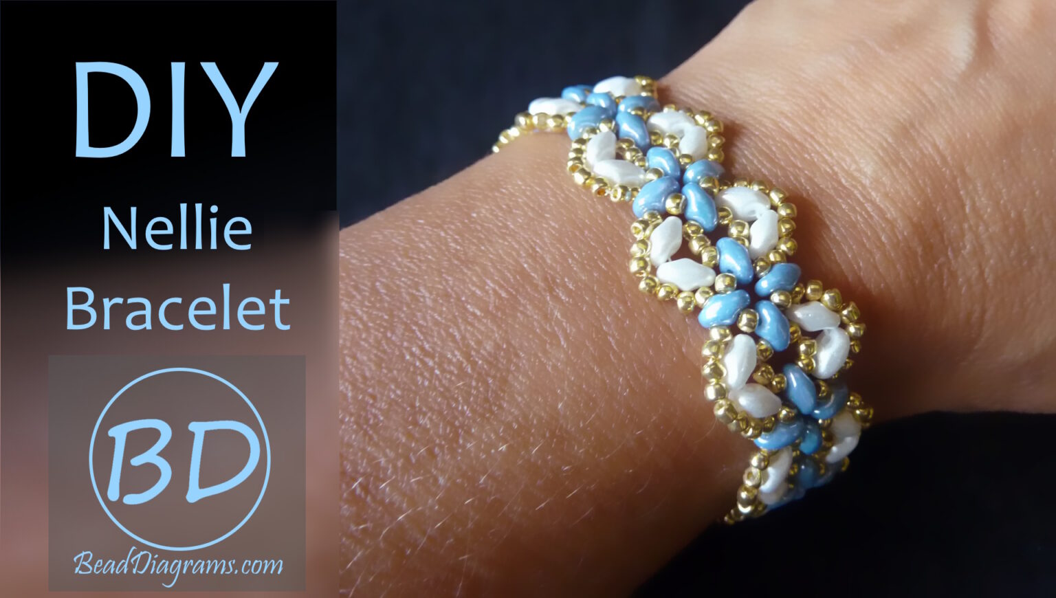 Free beading pattern for Nellie Bracelet
