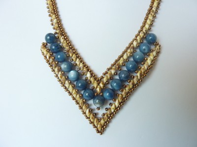 FREE beading pattern for Evelyn Necklace - BeadDiagrams.com
