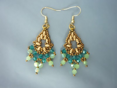 FREE beading pattern for dazzling Marquessa Earrings!