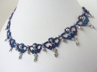 FREE Beading Pattern PDF & Tutorial for Regal Lace Necklace