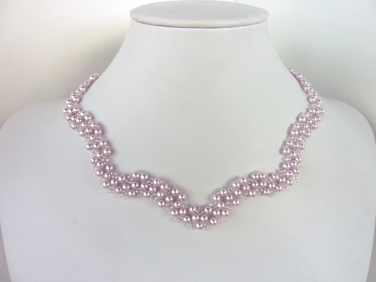 Free beading pattern: Wavy Pearls